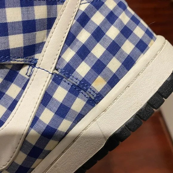 NIKE ‼️VINTAGE‼️DUNK HIGH SKINNY MIDNIGHT PLAID / Size 6 - Picture 9 of 10